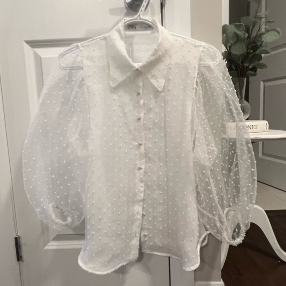 Zara puff sleeve top - Picture 3 of 4